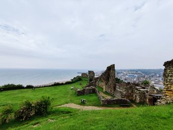 Scenic view of sea against sky