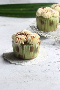 Close-up of cupcakes