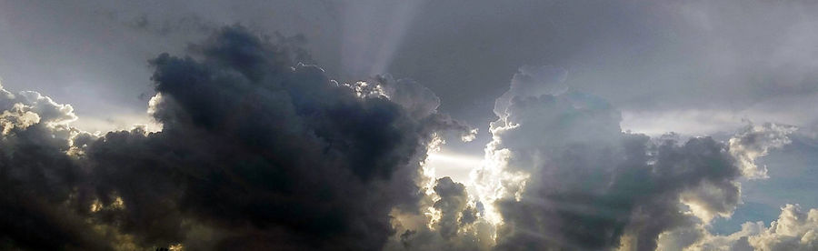 Panoramic view of storm clouds in sky