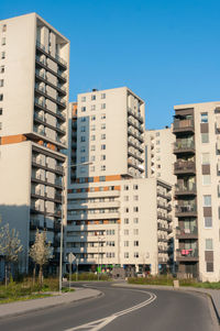 Buildings against sky in city