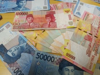 Close-up of painting on paper