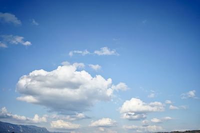 Low angle view of clouds in sky