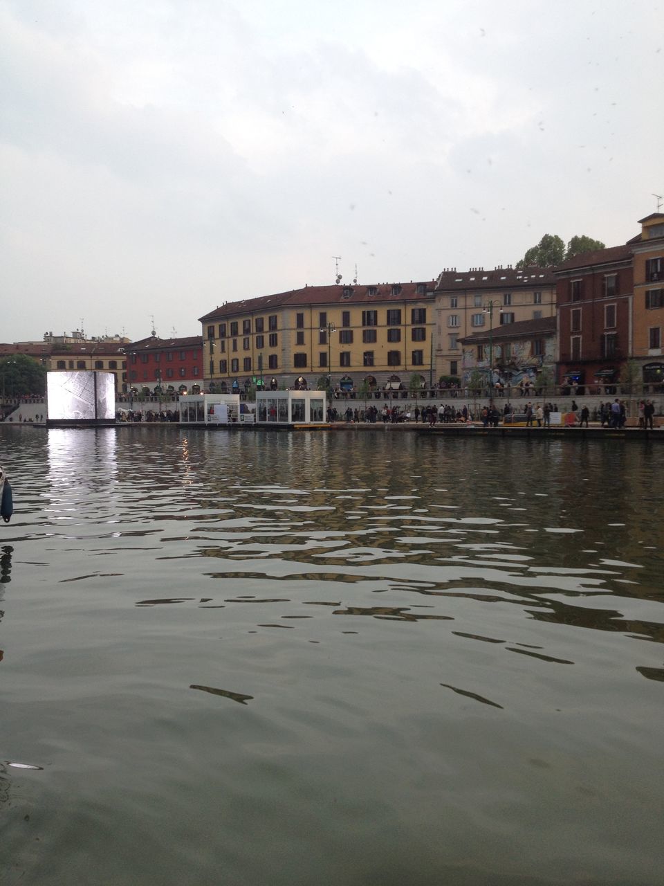 REFLECTION OF BUILDINGS IN SEA