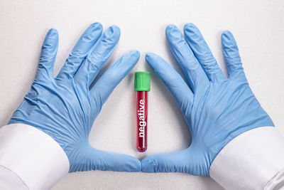 High angle view of woman with text against white background