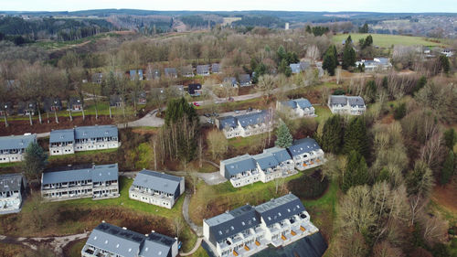 High angle view of townscape