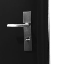Close-up of open door