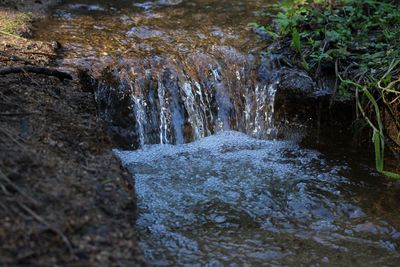 River flowing through rocks