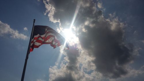 Low angle view of cloudy sky