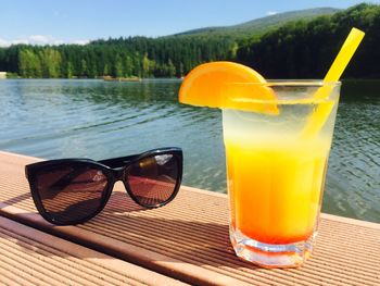 Close-up of drink on table