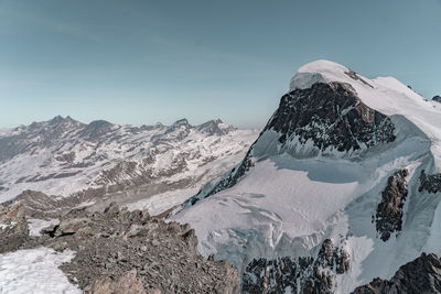 Mountain views in the alps of italy and switzerland.