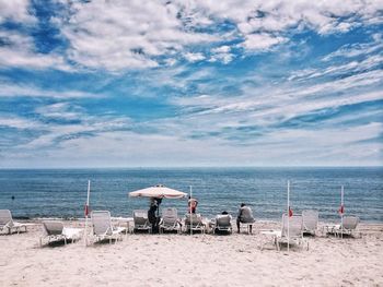 Scenic view of beach in richmond