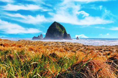 Scenic view of sea against sky