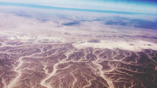 Aerial view of mountains