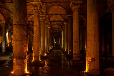 Corridor of historic building