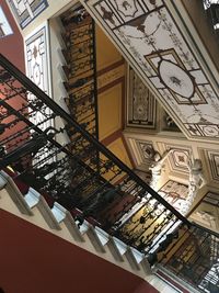 Low angle view of staircase in building