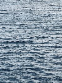 Full frame shot of rippled water in sea