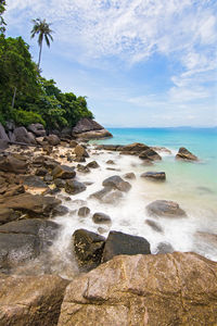 Scenic view of sea against sky