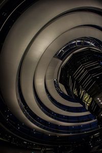 Low angle view of spiral staircase