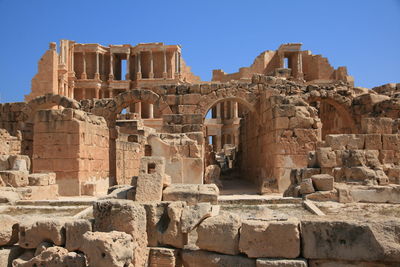 Old ruins against clear sky