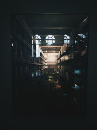 Illuminated underground walkway