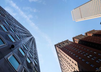 Low angle view of buildings against sky