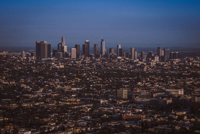 High angle view of los angeles