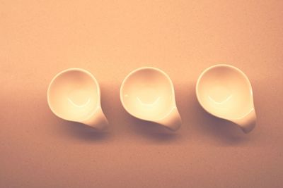 Close-up of paper over white background