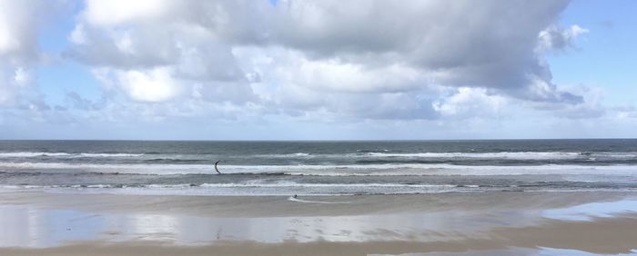 Panoramic view of sea against sky