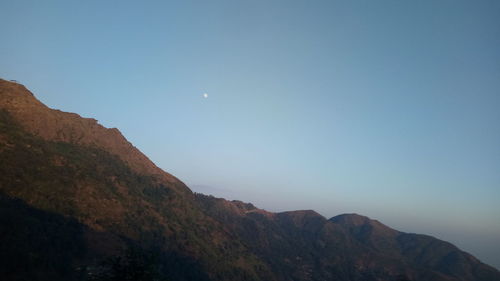 Low angle view of mountain against sky