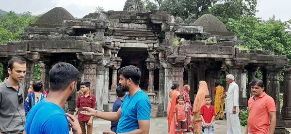 Group of people in temple