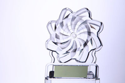 Trophy against white background