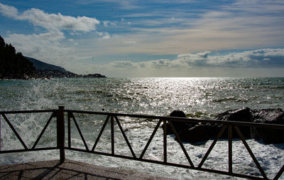 Scenic view of sea against sky