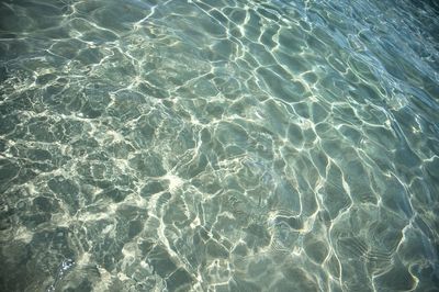 Full frame shot of clear water at the beach