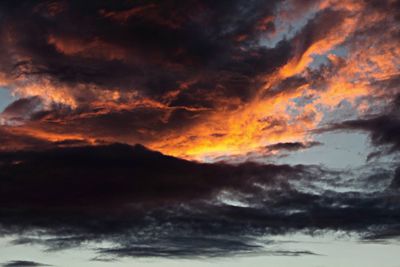 Low angle view of cloudy sky