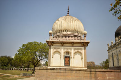 Low angle view of historical building against sky