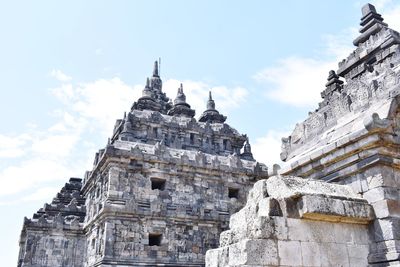 Low angle view of historical building against sky