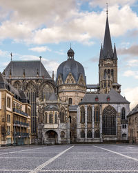 The medieval cathedral of aachen, germany