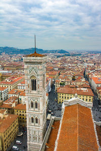 Cityscape of florence, tuscany, italy, during sunset in autumn.