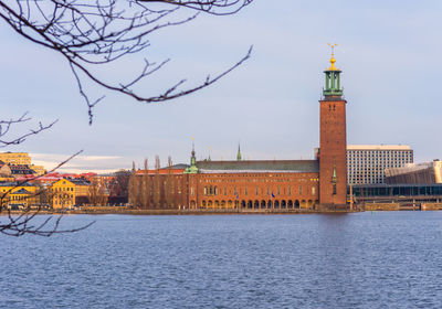 Buildings at waterfront