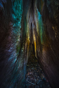 Rock formations in cave