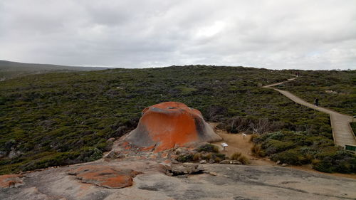 Scenic view of mountain against sky