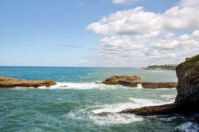 Scenic view of sea against sky