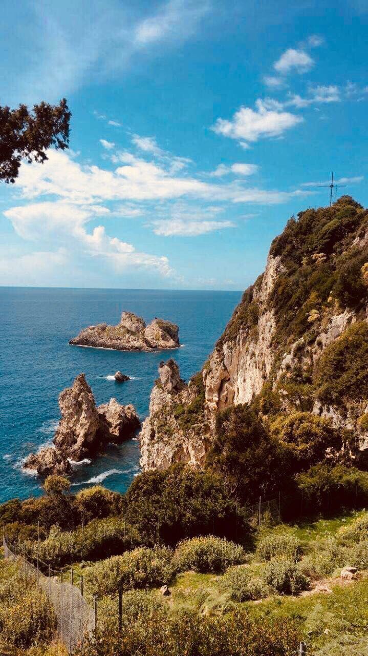 CLIFF BY SEA AGAINST SKY