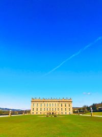 Building against blue sky