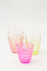 Close-up of drink against white background