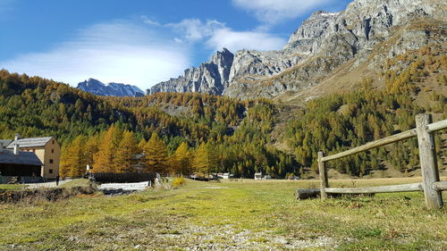 Scenic view of landscape against sky