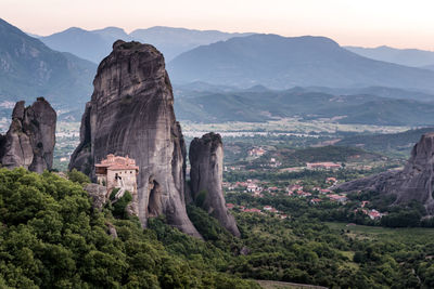 Scenic view of mountain range