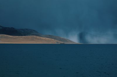 Scenic view of desert against sky
