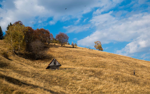 Mountains in the fall season, paltinis area, sibiu county, romania