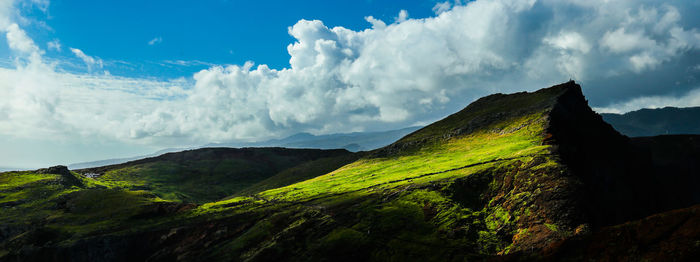 Panoramic view of landscape against sky